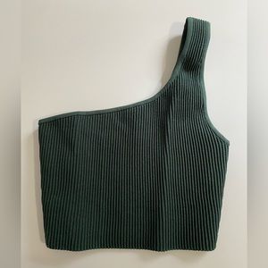 Aritzia Sculpt Knit One Shoulder Cropped Tank